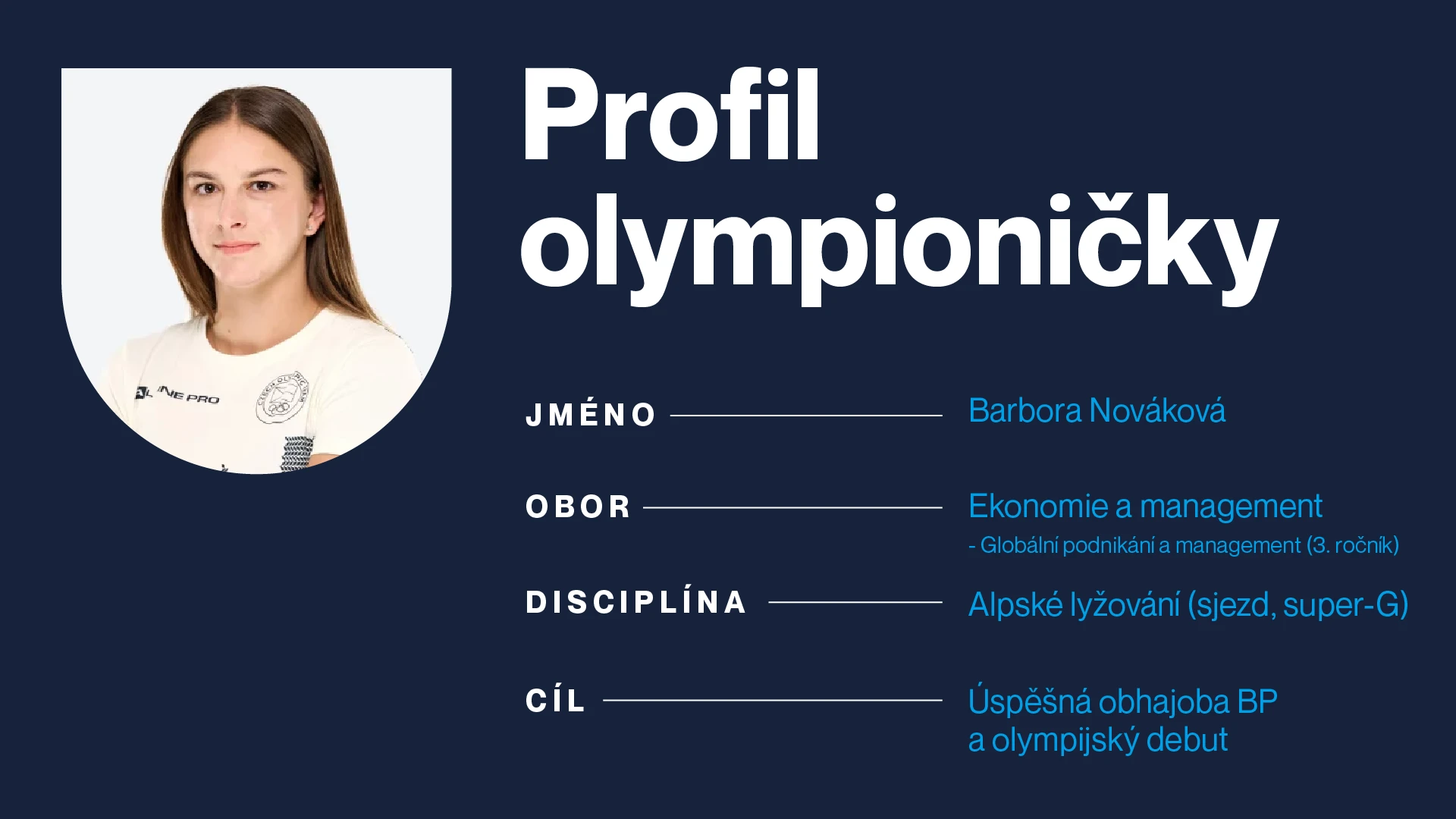 Mezi sjezdovkou a skripty: Bára Nováková jede z NEWTONu přímo na olympiádu